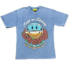 China Market Smiley Keep On Shining Basketball Mens Large Puffy Graphic Limited
